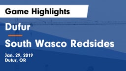 Dufur  vs South Wasco Redsides Game Highlights - Jan. 29, 2019