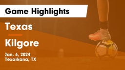 Texas  vs Kilgore  Game Highlights - Jan. 6, 2024