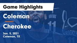 Coleman  vs Cherokee  Game Highlights - Jan. 5, 2021