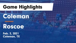 Coleman  vs Roscoe  Game Highlights - Feb. 2, 2021