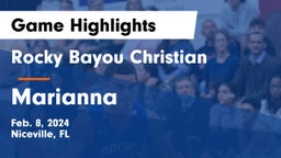 Rocky Bayou Christian  vs Marianna  Game Highlights - Feb. 8, 2024