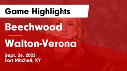 Beechwood  vs Walton-Verona  Game Highlights - Sept. 26, 2023
