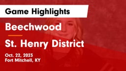 Beechwood  vs St. Henry District  Game Highlights - Oct. 22, 2023