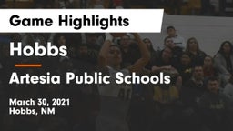 Hobbs  vs Artesia Public Schools Game Highlights - March 30, 2021