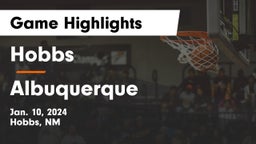 Hobbs  vs Albuquerque  Game Highlights - Jan. 10, 2024