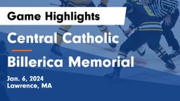 Central Catholic  vs Billerica Memorial  Game Highlights - Jan. 6, 2024