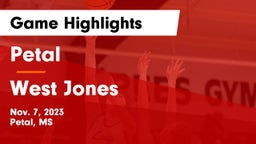 Petal  vs West Jones  Game Highlights - Nov. 7, 2023