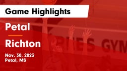 Petal  vs Richton  Game Highlights - Nov. 30, 2023