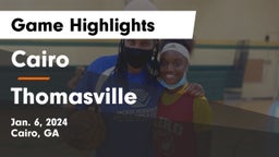 Cairo  vs Thomasville  Game Highlights - Jan. 6, 2024