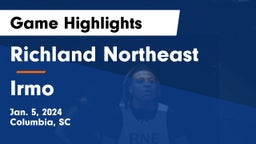 Richland Northeast  vs Irmo  Game Highlights - Jan. 5, 2024