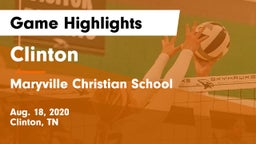 Clinton  vs Maryville Christian School Game Highlights - Aug. 18, 2020