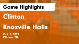 Clinton  vs Knoxville Halls  Game Highlights - Oct. 5, 2022