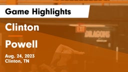 Clinton  vs Powell  Game Highlights - Aug. 24, 2023