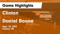 Clinton  vs Daniel Boone Game Highlights - Sept. 23, 2023