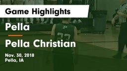 Pella  vs Pella Christian  Game Highlights - Nov. 30, 2018