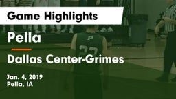 Pella  vs Dallas Center-Grimes  Game Highlights - Jan. 4, 2019
