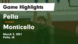 Pella  vs Monticello  Game Highlights - March 9, 2021