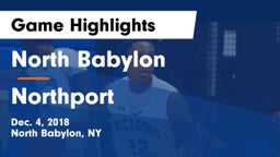 North Babylon  vs Northport  Game Highlights - Dec. 4, 2018