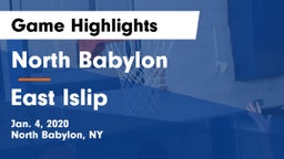 North Babylon  vs East Islip  Game Highlights - Jan. 4, 2020