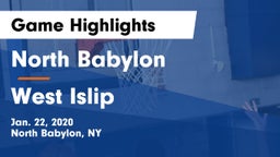 North Babylon  vs West Islip  Game Highlights - Jan. 22, 2020