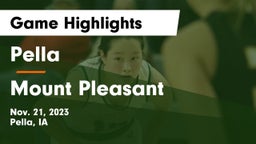 Pella  vs Mount Pleasant  Game Highlights - Nov. 21, 2023