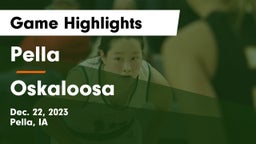 Pella  vs Oskaloosa  Game Highlights - Dec. 22, 2023