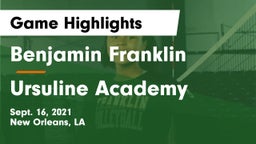 Benjamin Franklin  vs Ursuline Academy  Game Highlights - Sept. 16, 2021