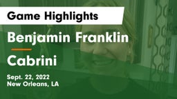Benjamin Franklin  vs Cabrini  Game Highlights - Sept. 22, 2022