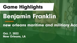 Benjamin Franklin  vs new orleans maritime and militiary Academy Game Highlights - Oct. 7, 2022