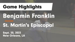 Benjamin Franklin  vs St. Martin's Episcopal  Game Highlights - Sept. 20, 2023