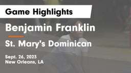 Benjamin Franklin  vs St. Mary's Dominican  Game Highlights - Sept. 26, 2023