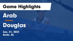 Arab  vs Douglas  Game Highlights - Jan. 31, 2022