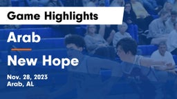 Arab  vs New Hope  Game Highlights - Nov. 28, 2023