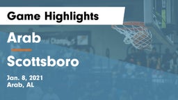 Arab  vs Scottsboro  Game Highlights - Jan. 8, 2021
