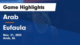 Arab  vs Eufaula  Game Highlights - Nov. 21, 2023