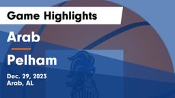 Arab  vs Pelham  Game Highlights - Dec. 29, 2023