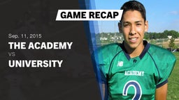Recap: The Academy vs. University High 2015
