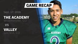 Recap: The Academy vs. Valley  2016