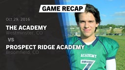 Recap: The Academy vs. Prospect Ridge Academy 2016