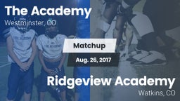 Matchup: The Academy vs. Ridgeview Academy  2017