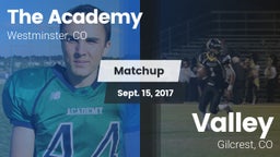 Matchup: The Academy vs. Valley  2017