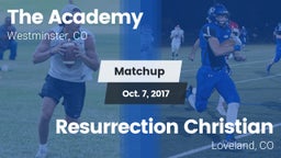 Matchup: The Academy vs. Resurrection Christian  2017