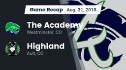Recap: The Academy vs. Highland  2018