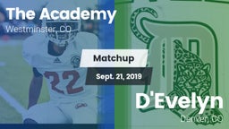 Matchup: The Academy vs. D'Evelyn  2019