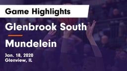 Glenbrook South  vs Mundelein  Game Highlights - Jan. 18, 2020