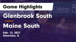 Glenbrook South  vs Maine South  Game Highlights - Feb. 12, 2021