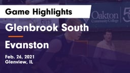 Glenbrook South  vs Evanston  Game Highlights - Feb. 26, 2021