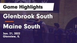 Glenbrook South  vs Maine South  Game Highlights - Jan. 21, 2022