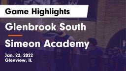 Glenbrook South  vs Simeon Academy Game Highlights - Jan. 22, 2022
