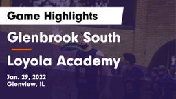 Glenbrook South  vs Loyola Academy  Game Highlights - Jan. 29, 2022